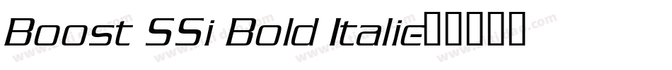 Boost SSi Bold Italic字体转换
